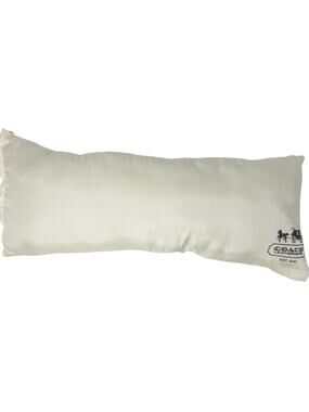 Upcycled Accent Pillow 8.5" x 20.5" Made from Authentic Dust Cover Cream